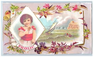 1870's Frolic Geo S Harris Inner Cigar Box Label #6KE