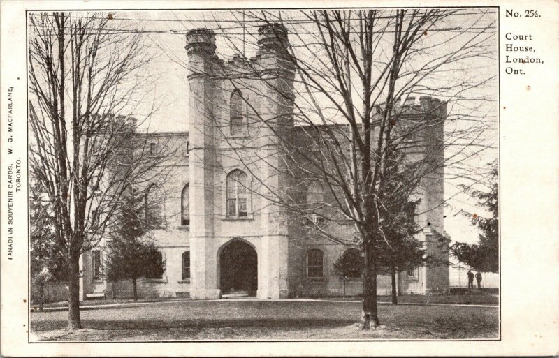 Postcard Courthouse in London, Ontario, Canada