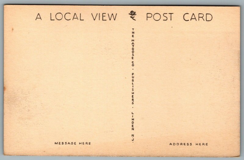 Postcard Bridgeton NJ c1930s Bridgeton High School Cumberland County