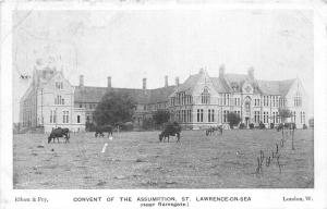 BR61777 cow vaches  convent of assumption st lawrence on sea  uk