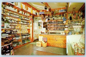 Cape Cod Massachusetts Postcard Interior View John Nickerson's Liquor Store 1960