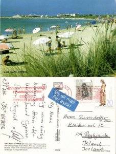 cyprus, AYIA NAPA, Beach Scene (1994) Postcard