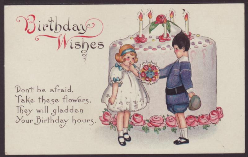 Birthday Wishes,Boy and Girl,Cake