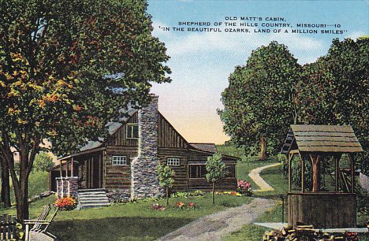 Missouri Old Matt's Cabin Shepherd Of The Hills Country 1941