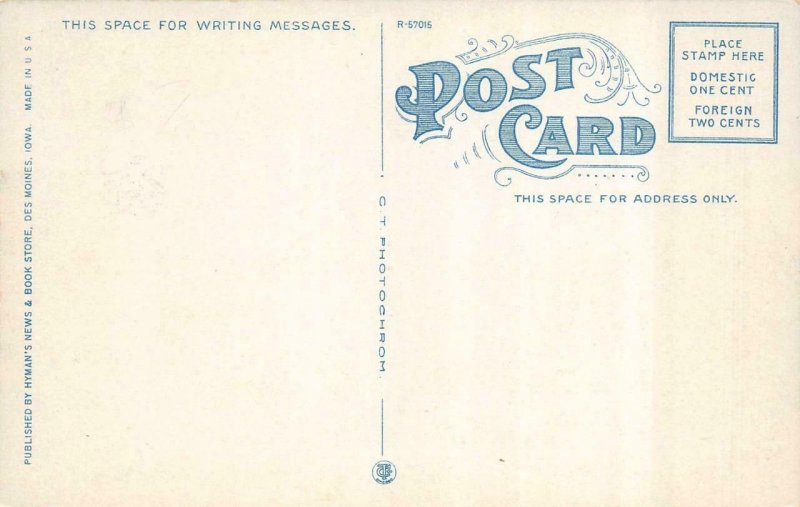 DES MOINES, Iowa IA    HIGHLAND PARK COLLEGE  Campus View  ca1910's Postcard