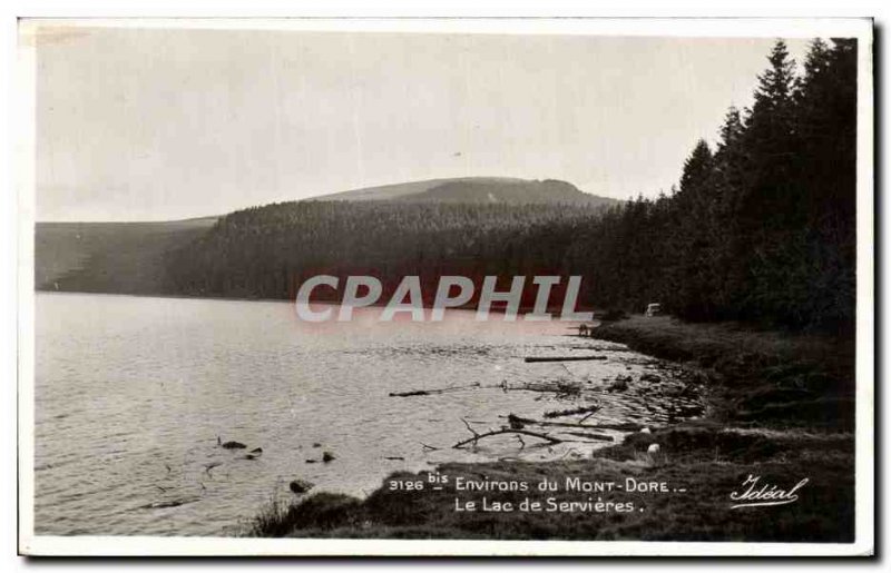 Old Postcard Mont Dore Surroundings The Lake Servieres