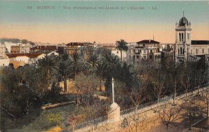 Lot294 vue d ensemble du jardin et l eglise bizerte  tunisia africa