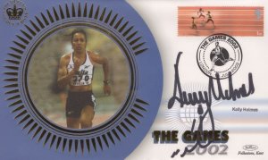 Dame Kelly Holmes Olympic Games Athletics Hand Signed 2002 Benham FDC