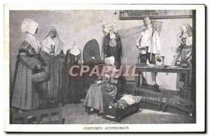 Postcard Ancient Costumes Auvergne Auvergne Folklore