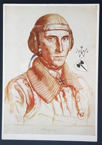 THIRD 3rd REICH ORIGINAL POSTCARD WILLRICH WWII LUFTWAFFE - HAUPTMANN BALTHASAR