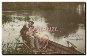 Old Postcard Fantaisie boat