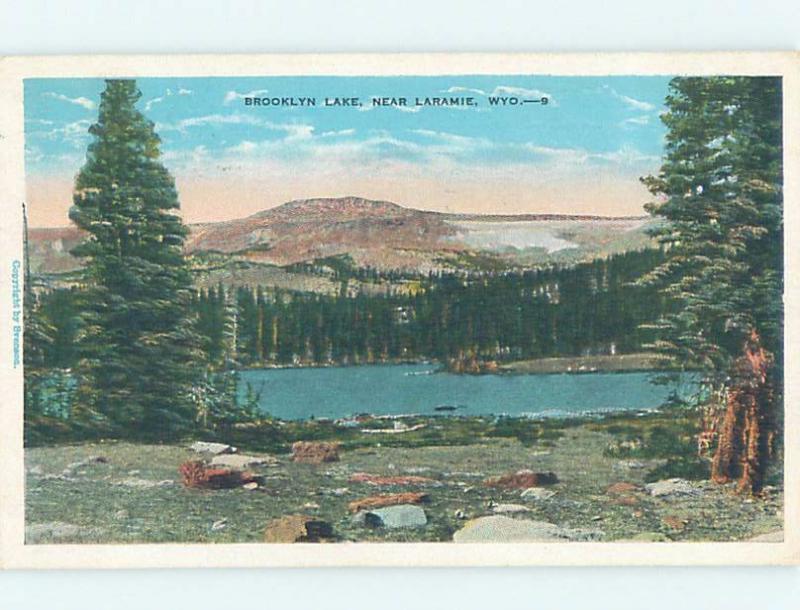 W-Border LAKE SCENE Laramie Wyoming WY F4076
