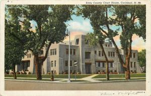 Carlsbad New Mexico~Eddy County Court House~1941 Postcard