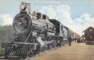 Canadian Northern Railway Express Train Station Vintage Postcard AA11150