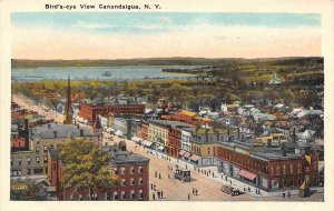 Canadiaigua Panorama New York 1920s postcard