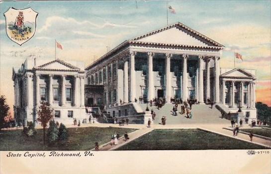 Virginia Richmond State Capitol 1907