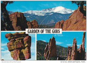 Colorado Pikes Peak From Garden Of The Gods