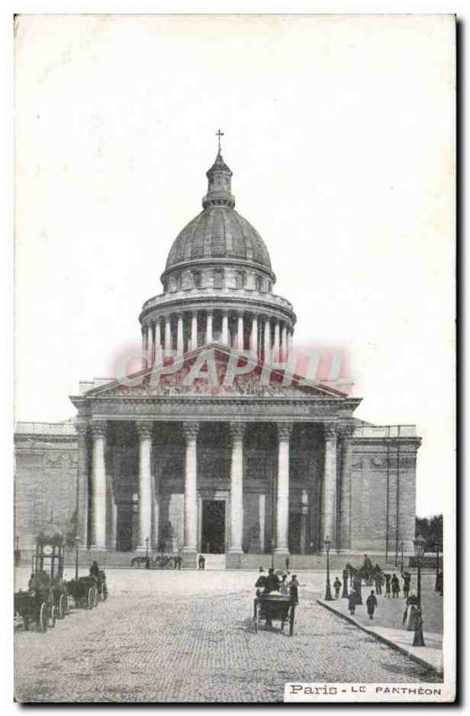 Old Postcard Paris Pantheon