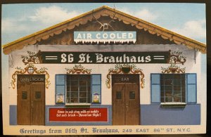 Vintage Postcard 1930-1945 86 St. Brauhaus, 249 86th street, New York City (NY)