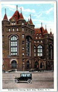 BUFFALO, New York  NY   ERIE COUNTY SAVINGS BANK  ca 1920s-30s  Postcard