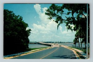 Daytona Beach FL- Florida, New South Bridge, Chrome c1966 Postcard 