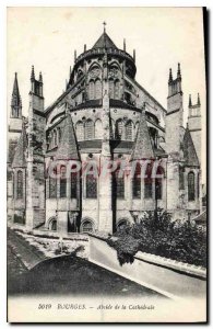 Old Postcard Bourges Apse of the Cathedral