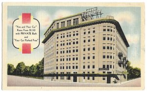 Crockett Hotel, San Antonio, Texas, unused MWM Color Litho Postcard