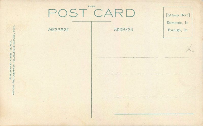 USA Yellowstone Excelsior geyser Postcard