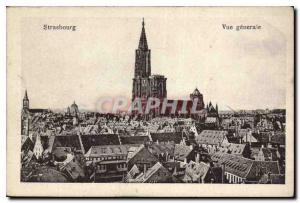 Postcard Old Strasbourg General view