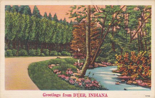 Greetings From Dyer Indiana 1951