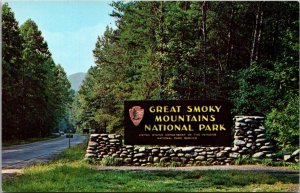 Great Smoky Mountains National Park Enrance Marker