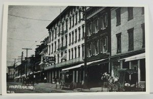 FREDERICK MD New City Hotel Early Street View Repro Postcard Q10