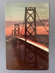 San Francisco-Oakland Bay Bridge SF CA Chrome Postcard A1162085705