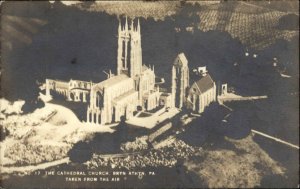 Bryn Athyn Pennsylvania PA Cathedral Church Real Photo Vintage Postcard