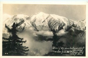 Postcard RPPC 1930s California Mt. Wilson Mount San Antonio San Gabriel 23-12567