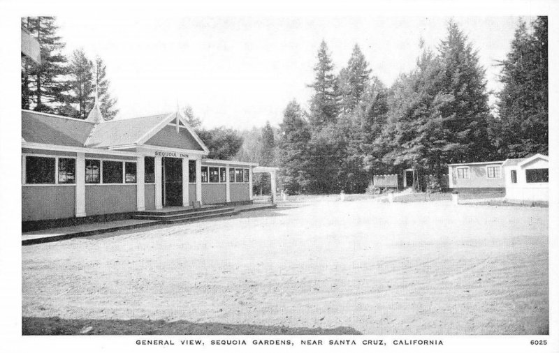 SEQUOIA GARDENS General View Sequoia Inn Santa Cruz, CA c1920s Vintage Postcard