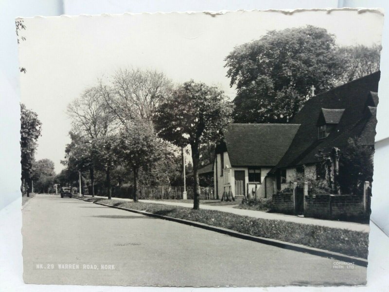 Vintage Friths Rp Postcard Warren Road Nork Banstead Surrey