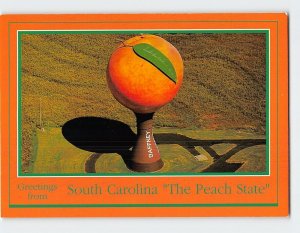 Postcard Greetings from South Carolina The Peach State, Gaffney, S. C.