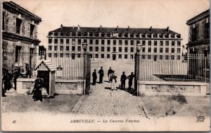 France Abbeville La Caserne Courbet Vintage Postcard C174