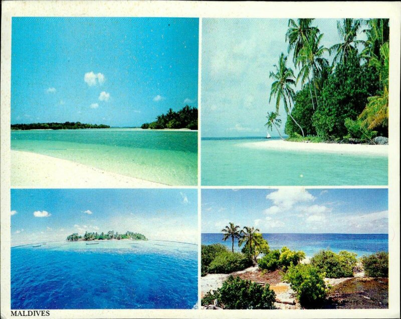 JD0012 maldives islands arabian sea indian ocean islands palm trees sand beach