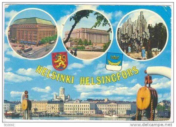 4 Views, Greetings From Helsinki, Finland, 1950-1970s