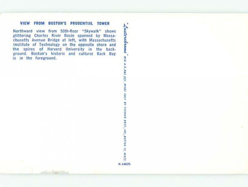 Pre-1980 RIVER SCENE Boston Massachusetts MA AE5734