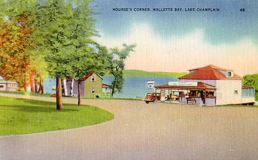 VT - Malletts Bay, Lake Champlain. Nourse's Corner