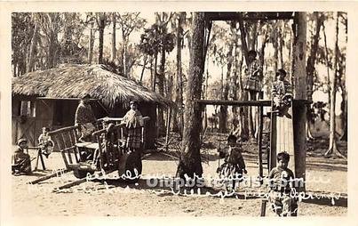 School House and Recreation Center, Silver Springs Seminole Indians, Florida ...