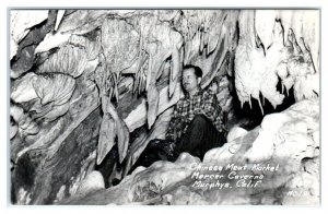 RPPC  MURPHYS, California CA ~ Mercer Caverns CHINESE MEAT MARKET 1940s Postcard