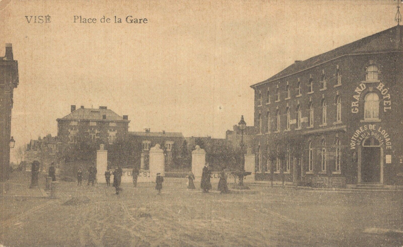 Belgium Vise Place de la Gare Visé B41 | Europe - Belgium - Liege ...