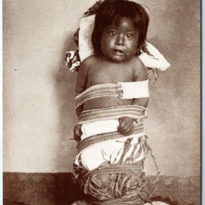 c1910s Pima Papoose Native American Baby Satisfaction Child Carrier Benham A137