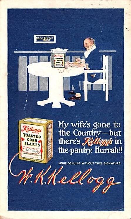 Kellogg's Toasted Corn Flakes Advertising 1913 