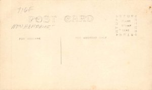 Real Photo Row Boats New Hampshire Writing on back, missing stamp 