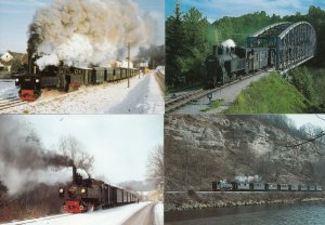 Steyr Tirol 8x Austria Trains Postcard s